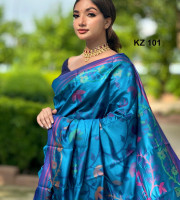 KS-401 Premium Katan Silk Sharee