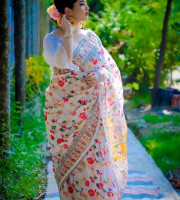 HS-4303 Half Silk Sharee With Blouse